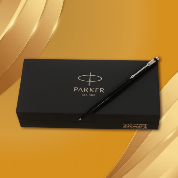 Parker Insignia Lacque Black Chrome Trim Ballpoint Pen - Sitaram
