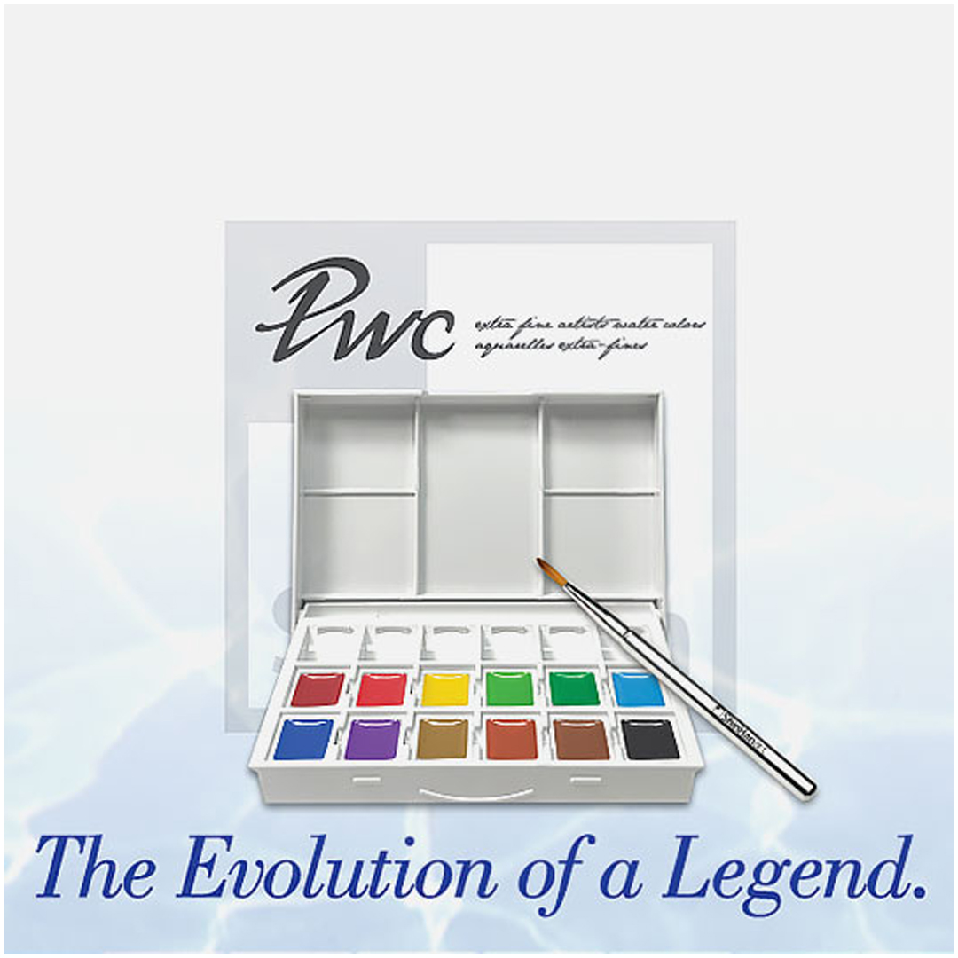 SHINHAN Premium Watercolor half Pan Set x 12 5