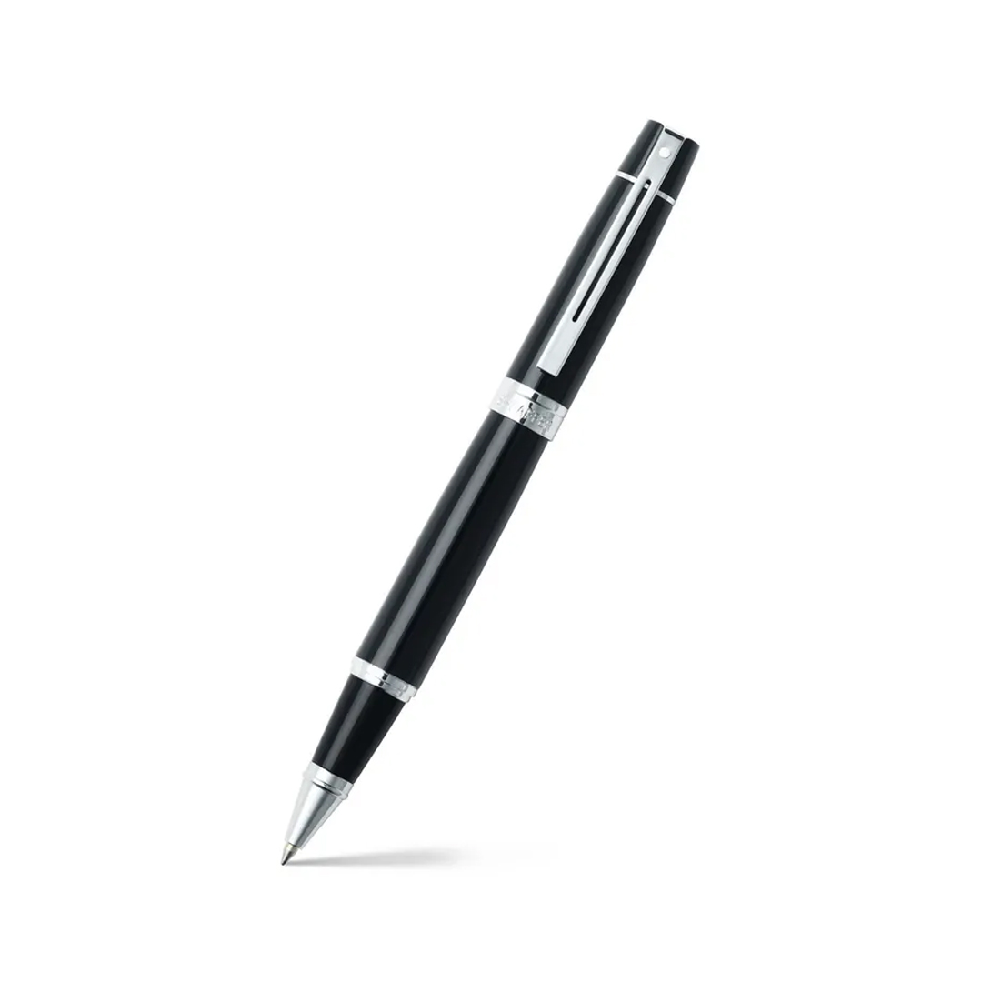 Sheaffer 300 9312 Glossy Black rbPen With Chrome Trim